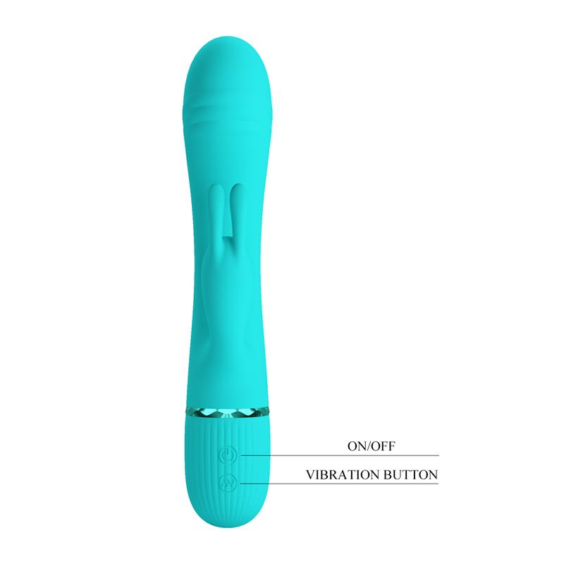 Scocco Vibrador con Rabbit Turquesa - Imagen 5