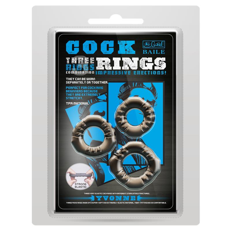 Set 3 Anillos para el Pene - Imagen 3