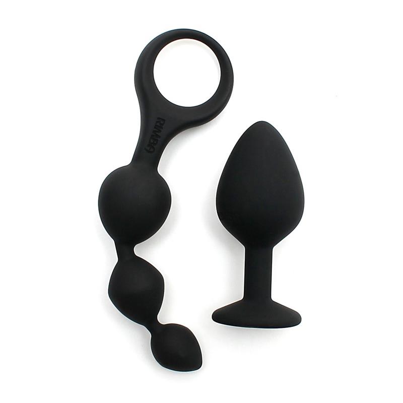 Set de 2 Juguetes Anales Barcelona Negro - Imagen 4
