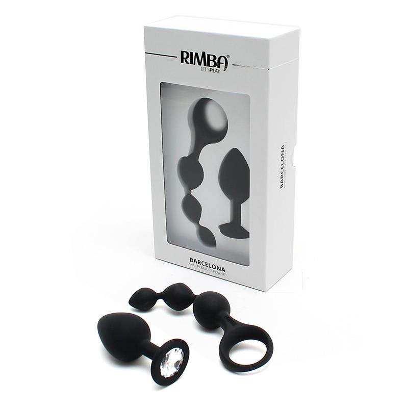 Set de 2 Juguetes Anales Barcelona Negro - Imagen 5