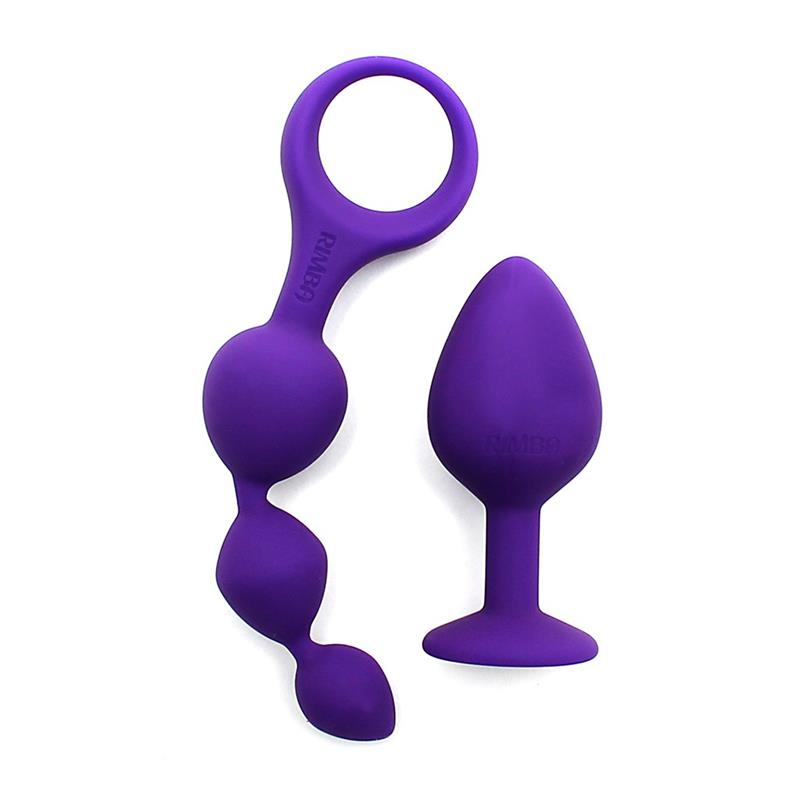 Set de 2 Juguetes Anales Barcelona Purpura - Imagen 4