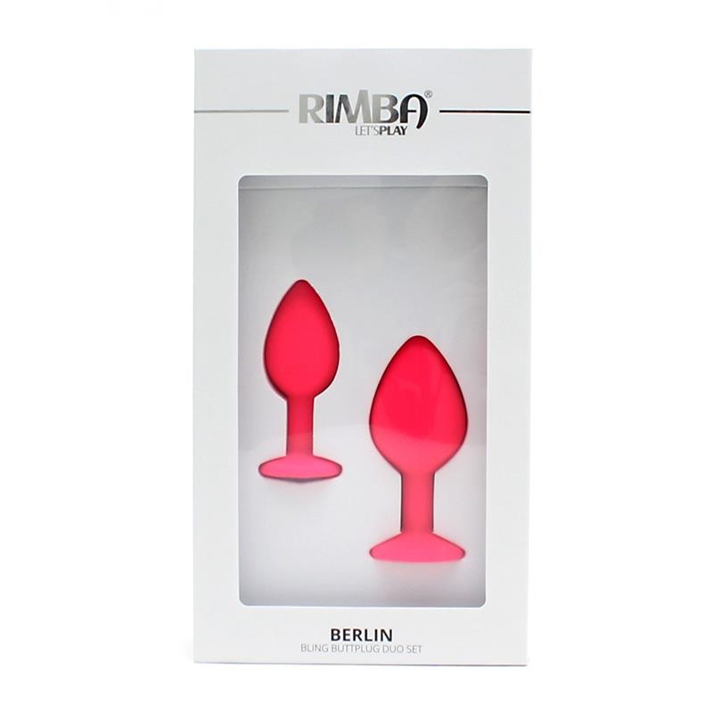 Set de 2 Plugs con Joya Berlin Rosa - Imagen 3