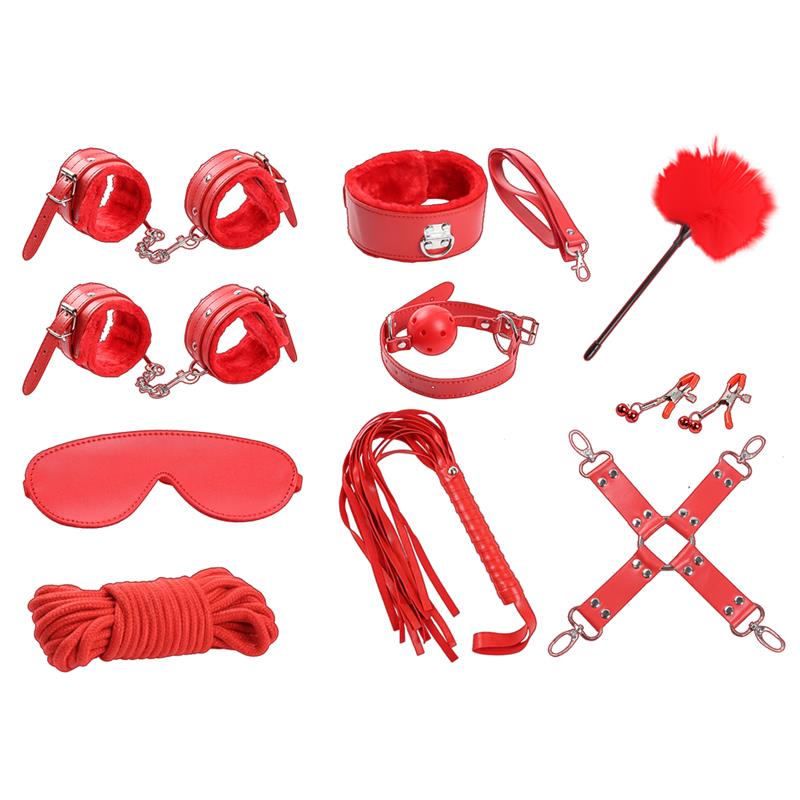 Set de Bondage 10 Piezas Rojo - Imagen 6