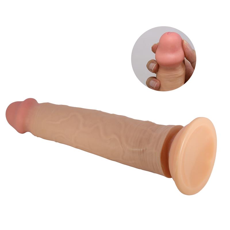 Sharife Dildo con Piel Deslizante-Retractil 25 cm - Imagen 4