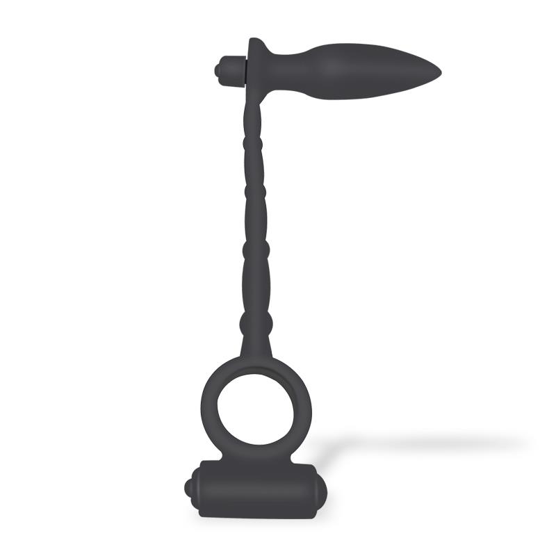 Sugilite Plug Anal con Vibración y Anillo para el Pene con Vibración - Imagen 3
