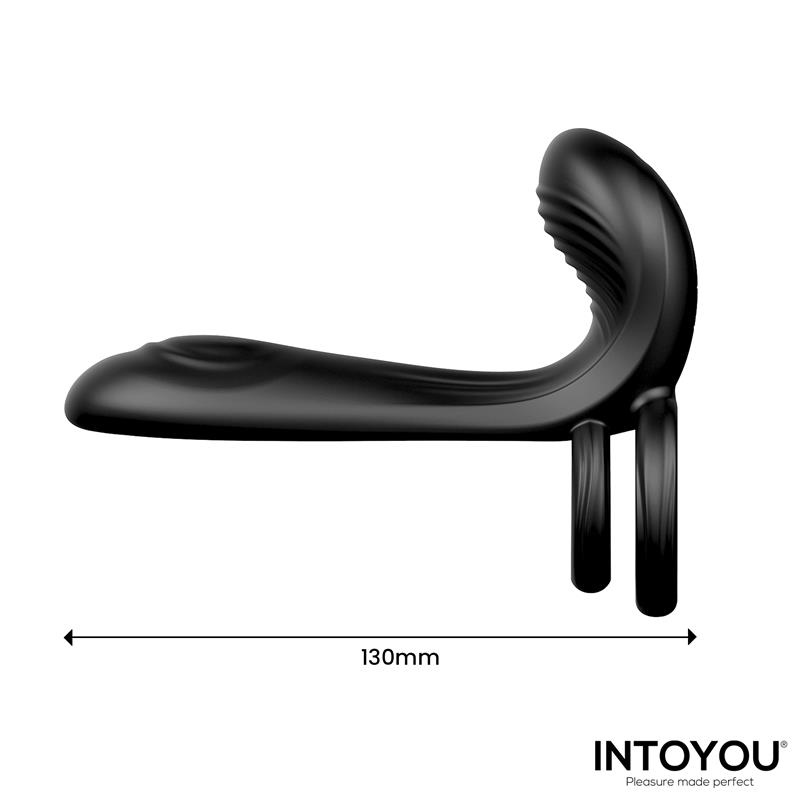 Synkox Girth Gainer con Doble Anillo para el Pene con Vibración - Imagen 3