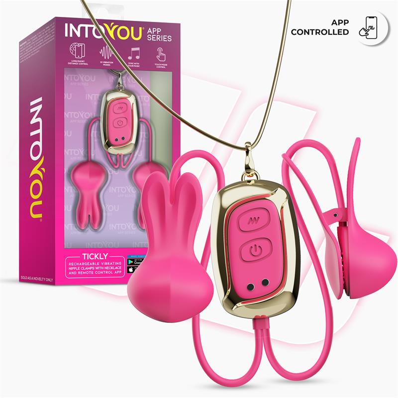 Tickly Pinzas para Pezones con Vibración, Control y Collar con APP - Imagen 6