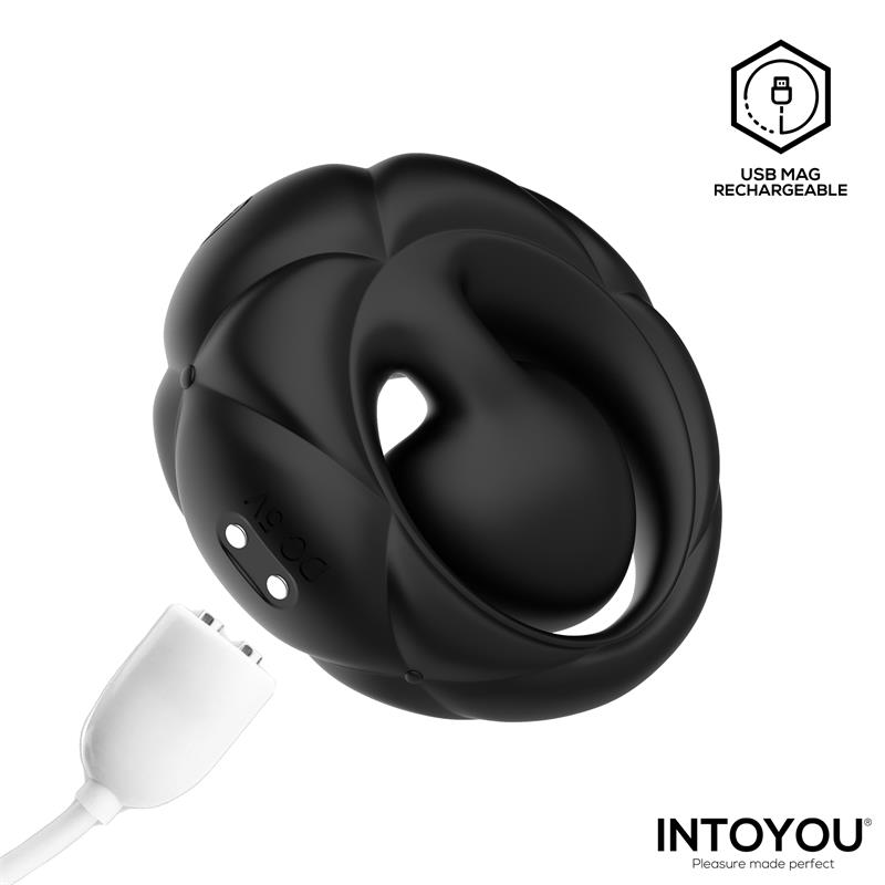 Torus Anillo Vibrador con Bola Clitoriana con Control Remoto USB - Imagen 4