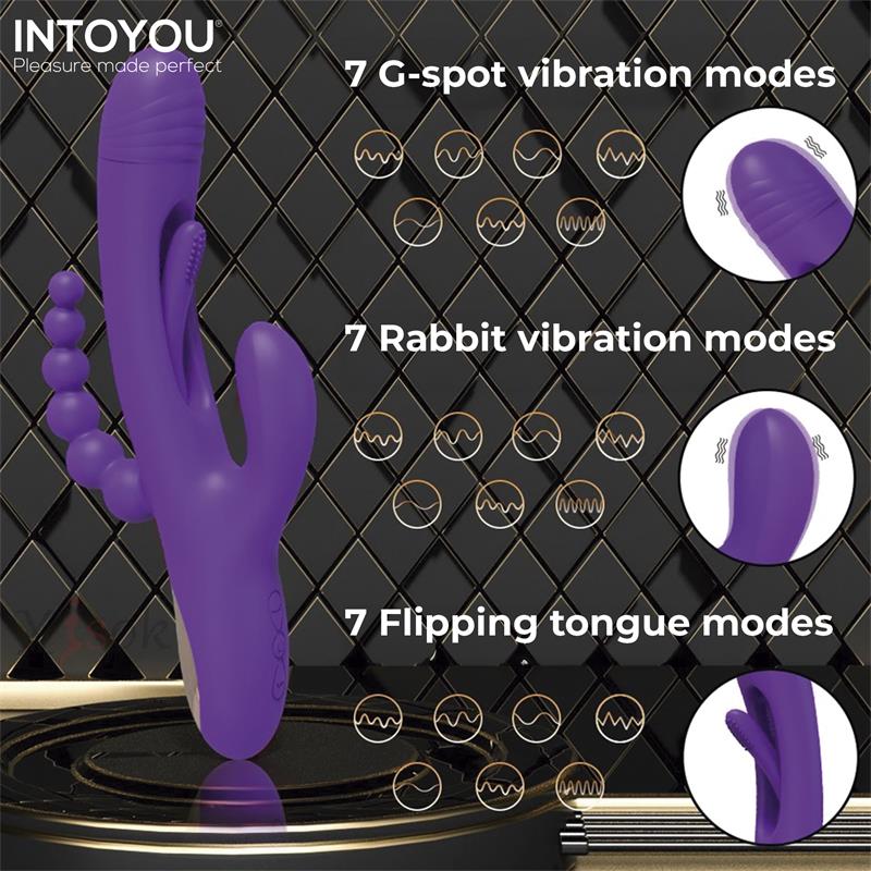 Triya Vibrador con Lengua Flipping y Cadena Anal - Imagen 4