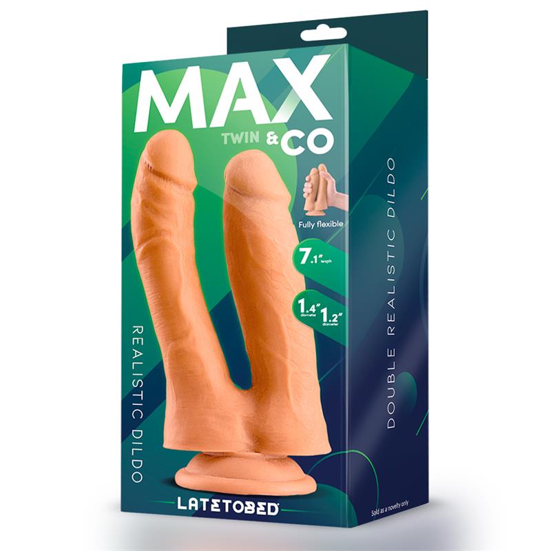 Twin Dildo Doble Realista 7.1 Natural - Imagen 3