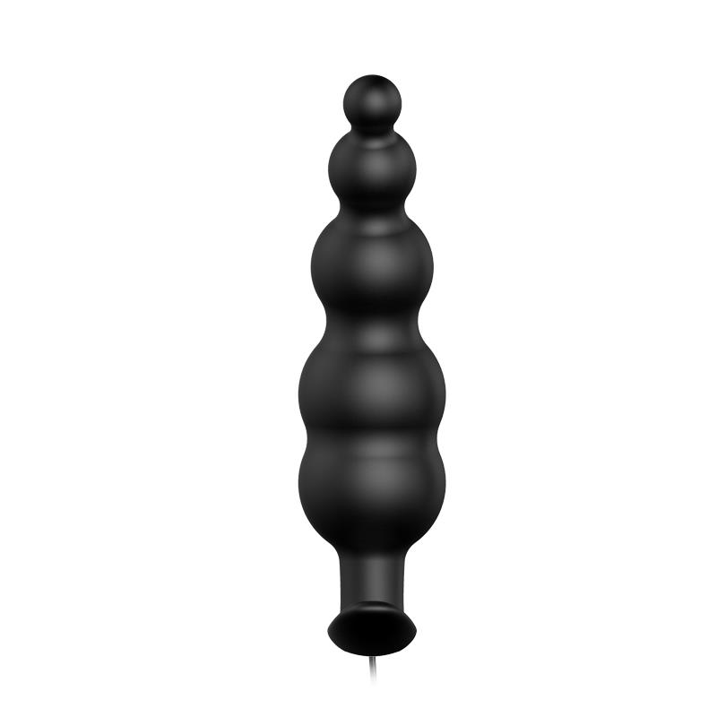Vibrador Anal Burbujas Negro con Control Remo cl70 - Imagen 3