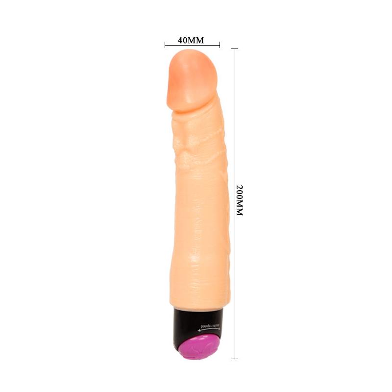 Vibrador Color Natural 25 cm - Imagen 4