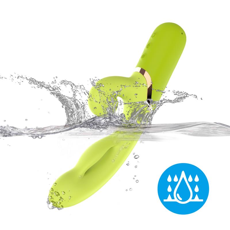 Vibrador con Función de Inflado Verde - Imagen 4