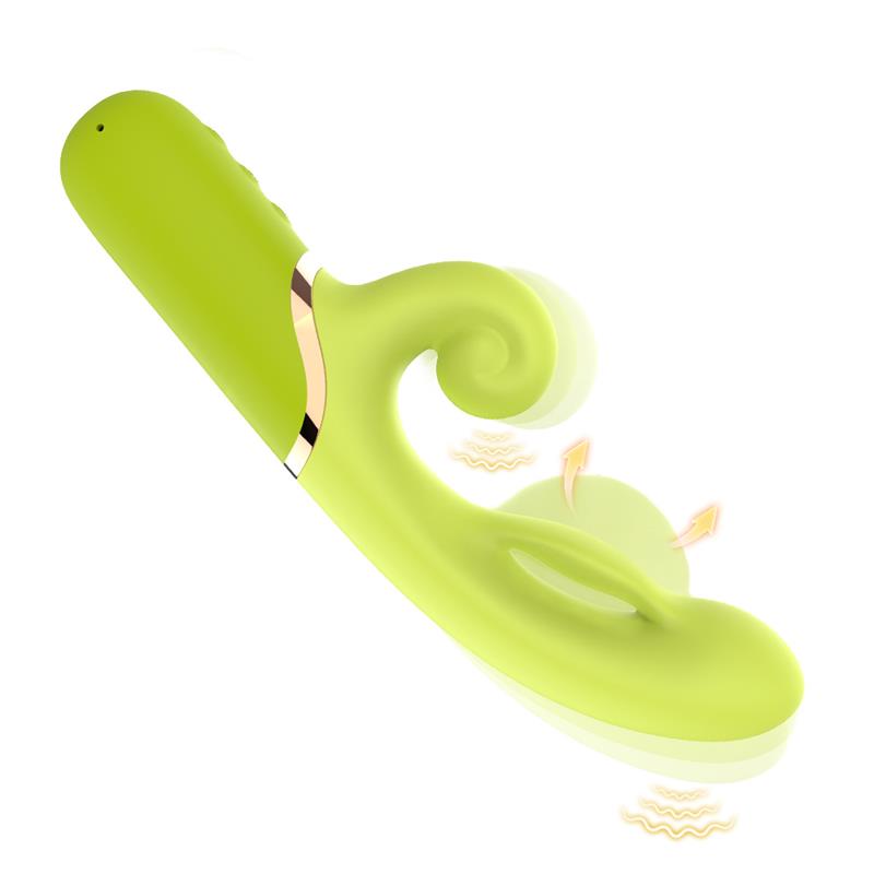 Vibrador con Función de Inflado Verde - Imagen 5