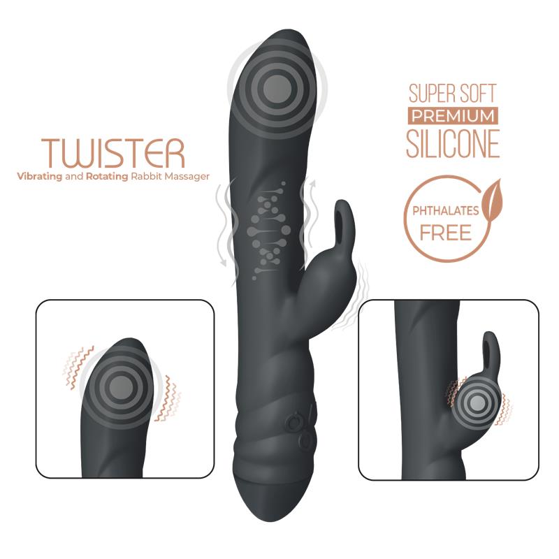 Vibrador con Rotación 360° Twister - Imagen 4