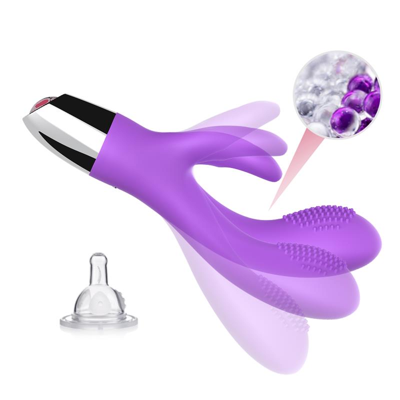 Vibrador Conejito Flexible Púrpura - Imagen 4