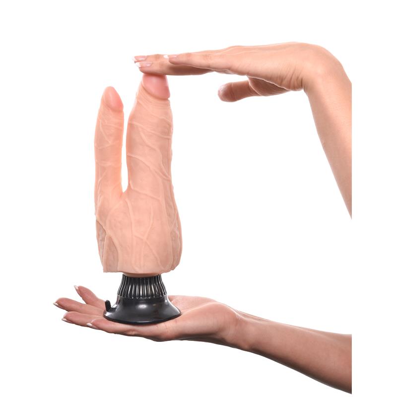 Vibrador Doble Realista no. 8 19 cm Natural - Imagen 4