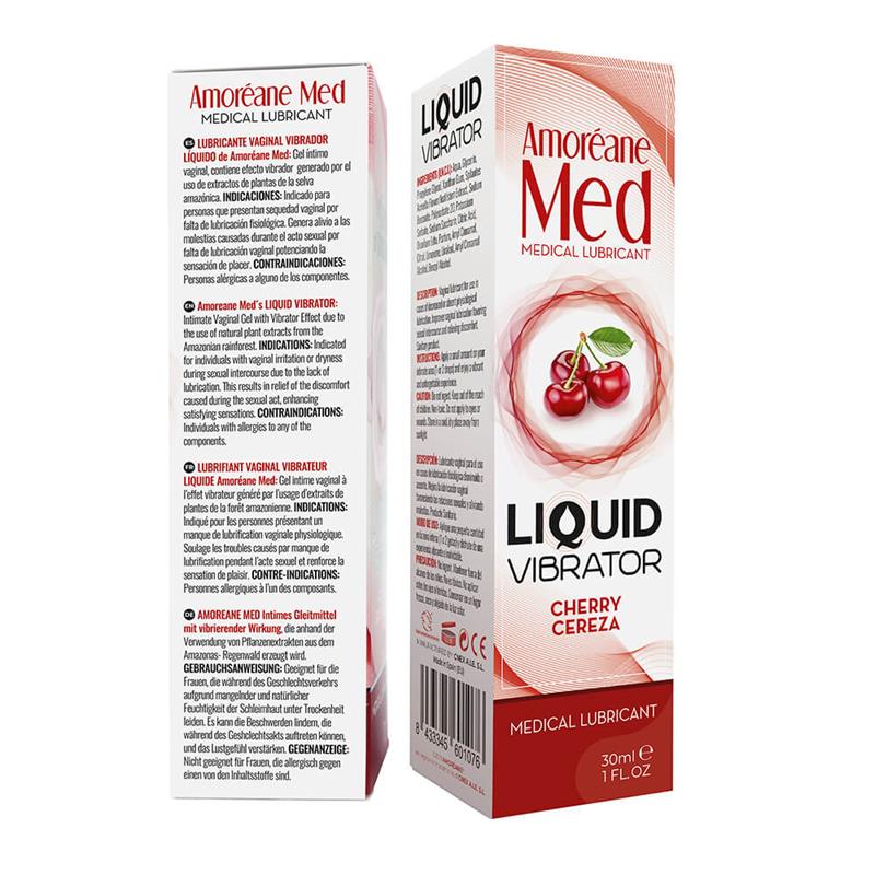 Vibrador Líquido Sabor Cereza 30 ml - Imagen 3