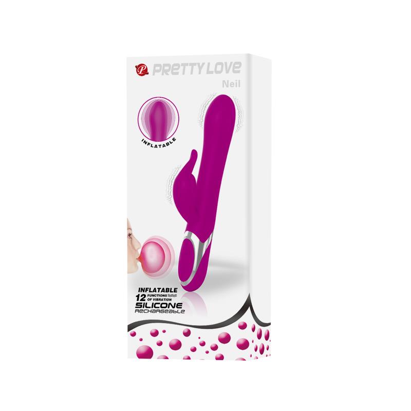 Vibrador Neil Funcion Inflable 23.7 cm - Imagen 6