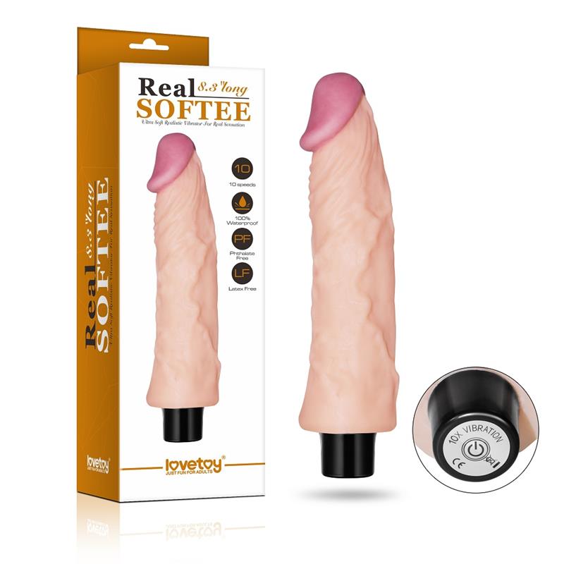 Vibrador Real Softee 8 Natural - Imagen 4