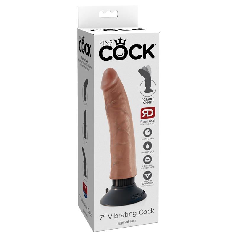 Vibrador Realista 7 Bronceado - Imagen 5