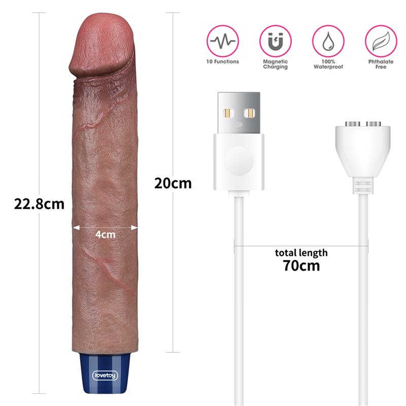 Vibrador Realista 9 USB - Imagen 3