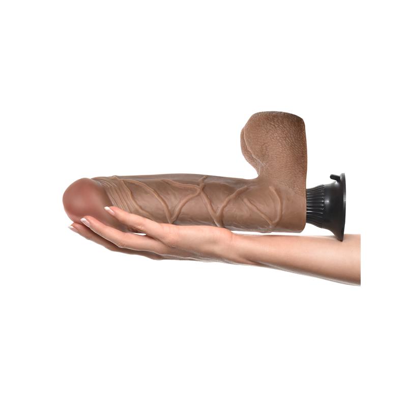 Vibrador Realista No. 10 25,4 cm Bronceado - Imagen 3