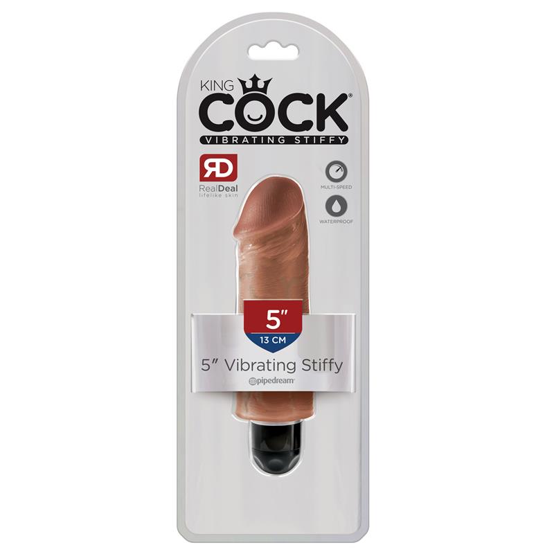 Vibrador Realista Stiffy 5 Bronceado - Imagen 3