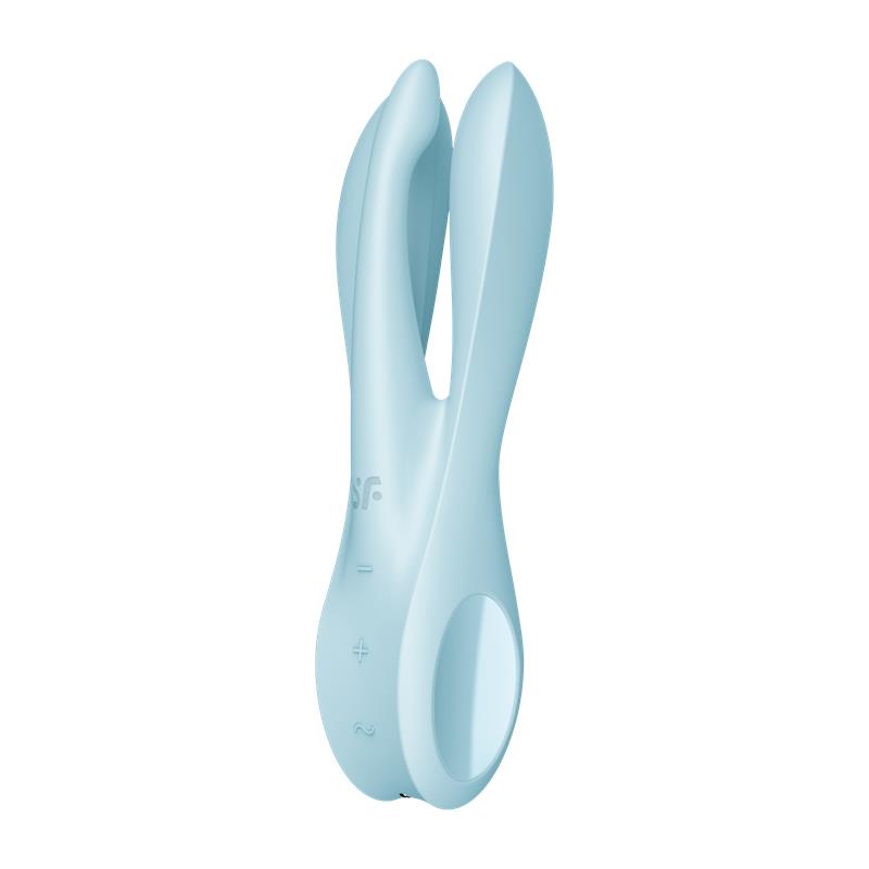Vibrador Threesome 1 Light Azul - Imagen 5