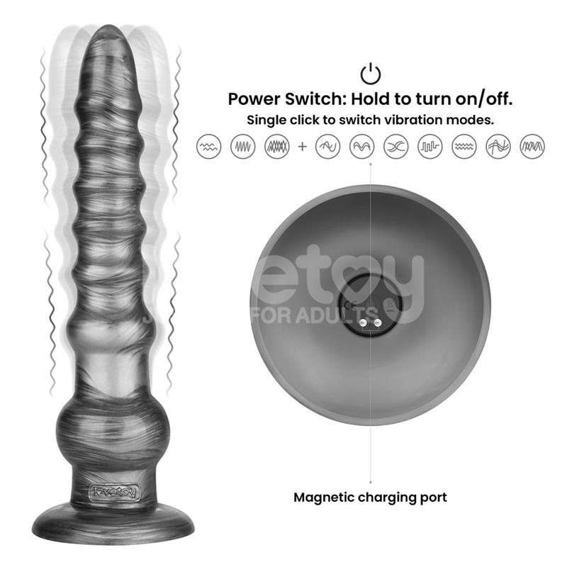 Vibrax Slider Dildo Anal con Vibración King Sized 12.5 - Imagen 5