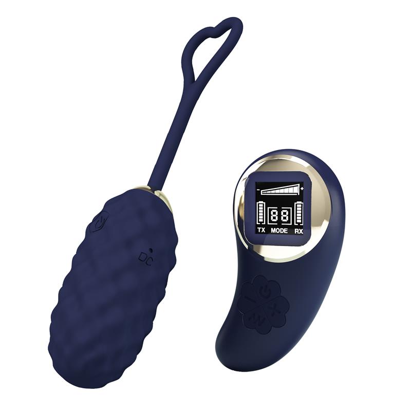 Vivian Huevo Vibrador con Control Remoto con Pantalla Digital Azul - Imagen 4