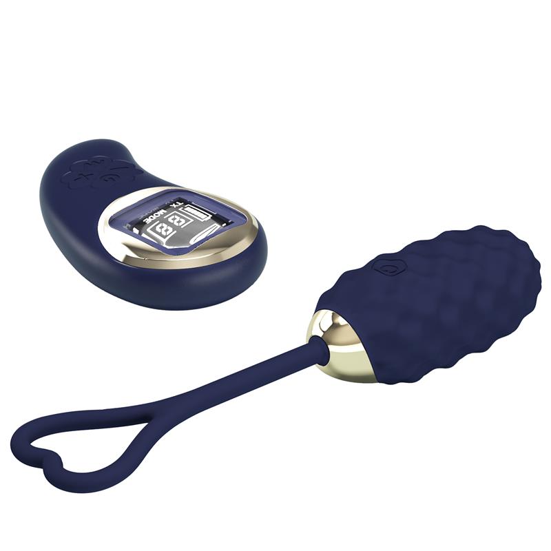 Vivian Huevo Vibrador con Control Remoto con Pantalla Digital Azul - Imagen 5