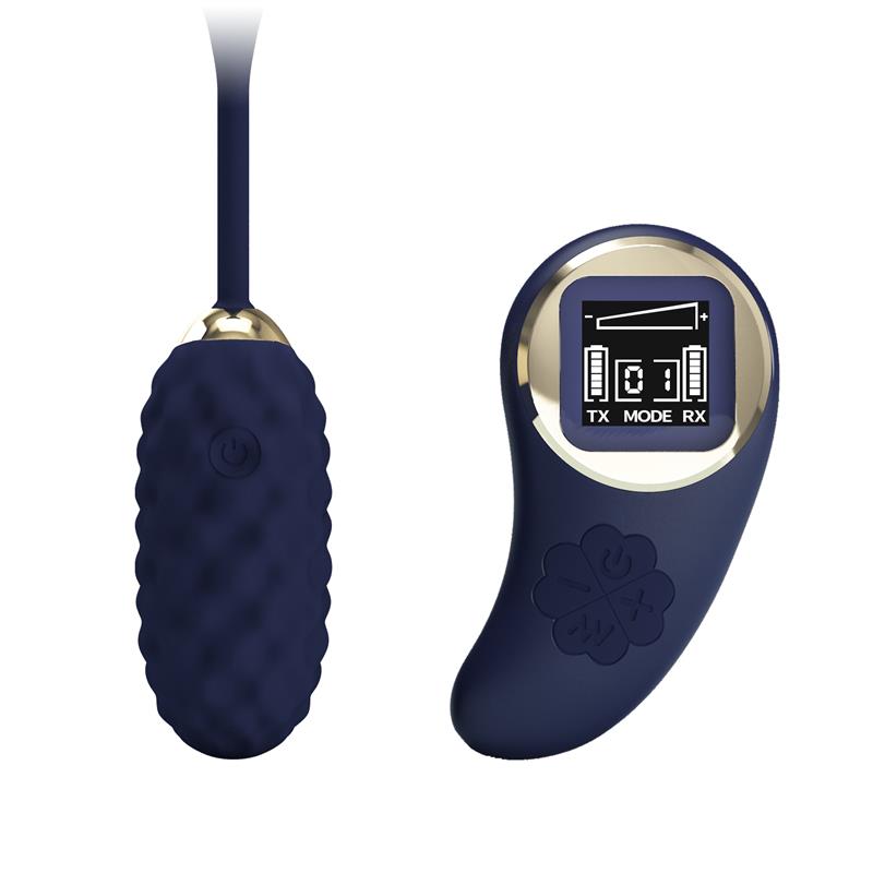 Vivian Huevo Vibrador con Control Remoto con Pantalla Digital Azul - Imagen 8