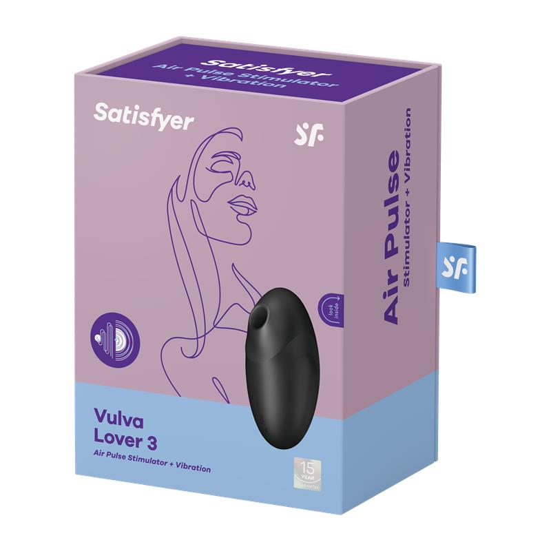 Vulva Lover 3 Succionador de Clítoris Negro - Imagen 3