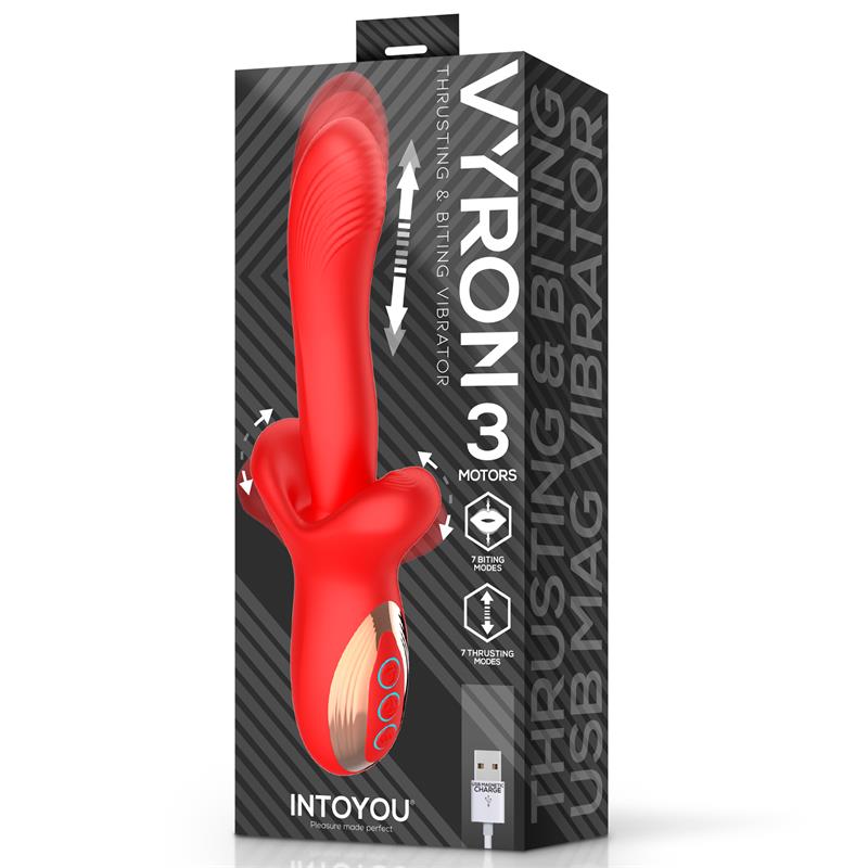 Vyron Vibrador con Thrusting y Biting (Mordisqueo) - Imagen 6