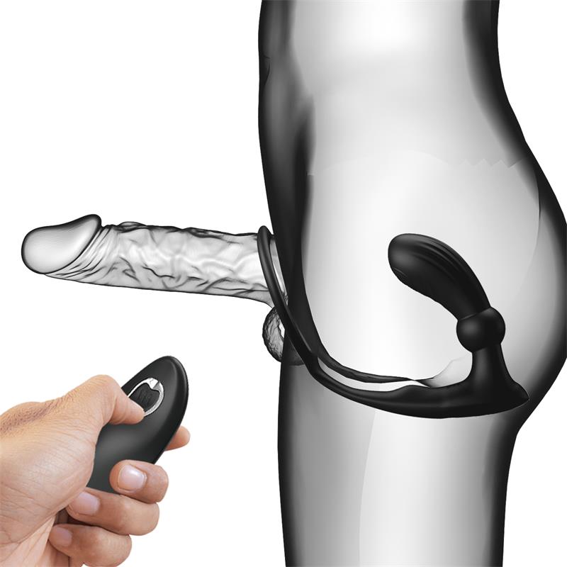Warren Plug Anal y Anillo para el Pene con Vibración y Pulsación a Control Remoto - Imagen 3