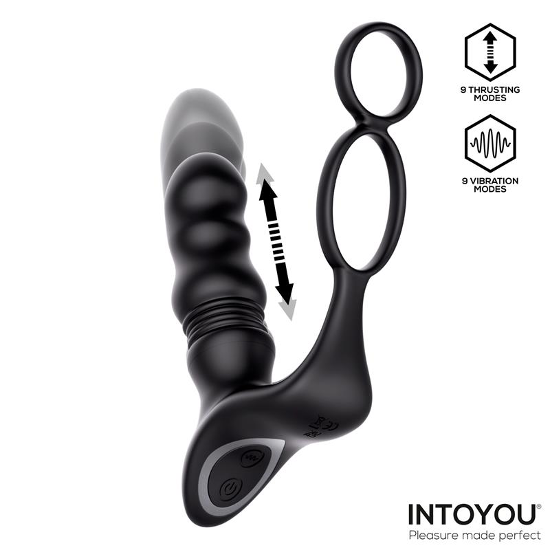 Womp Masajeador Prostático con Vibración, Thrusting y Control Remoto - Imagen 4