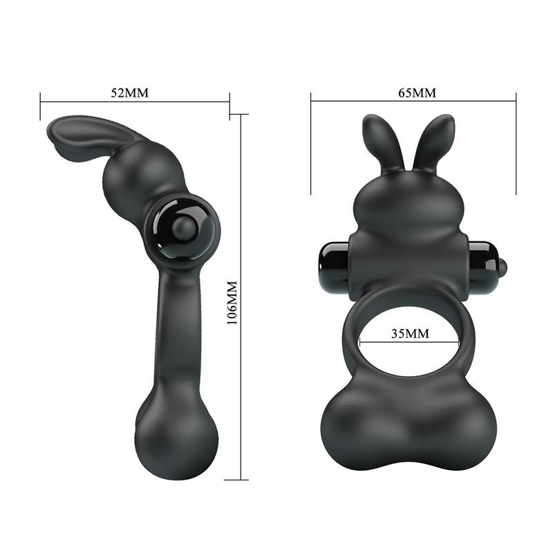 Yusuf Anillo para el Pene con Bolas de Metal 2x33gr - Imagen 3