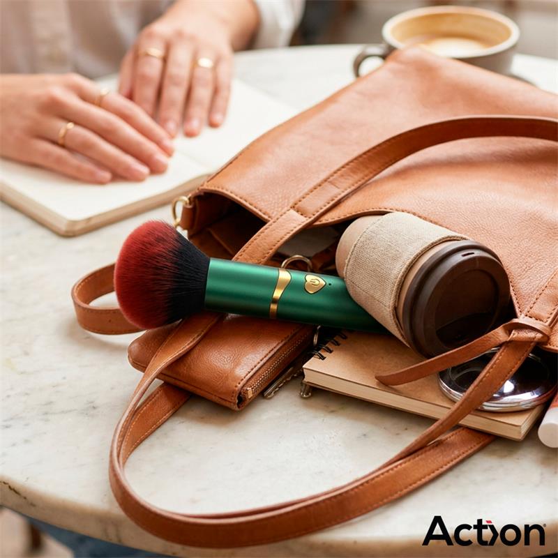 Secret Vert Estimulador Brocha de Maquillaje con Vibración Verde - Imagen 5
